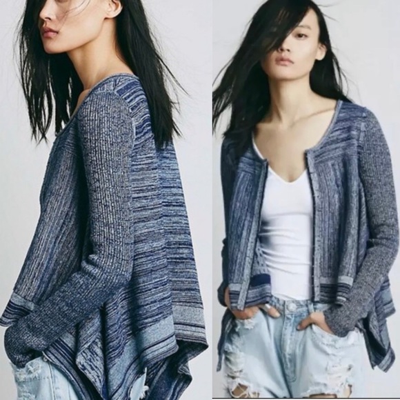 NWOT Free People Never Again hook and eye Cardigan - Picture 2 of 8